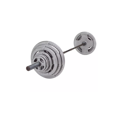 300 lb. Cast Grip Olympic Weight Set with Chrome Bar